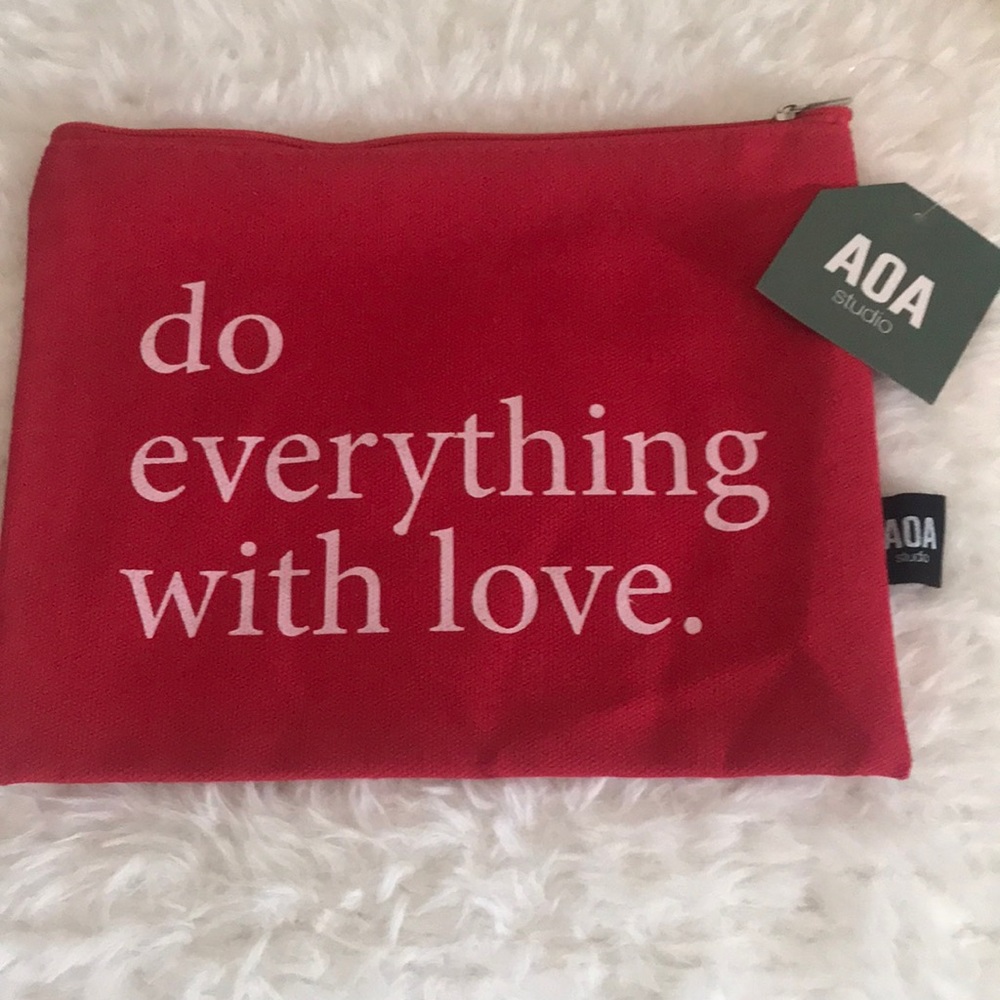 AOA studios canvas makeup bag